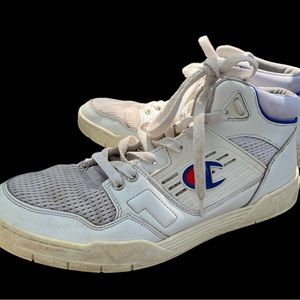 Champion Classic Lace-up High-top Sneakers Shoes White Men's Size 10.5